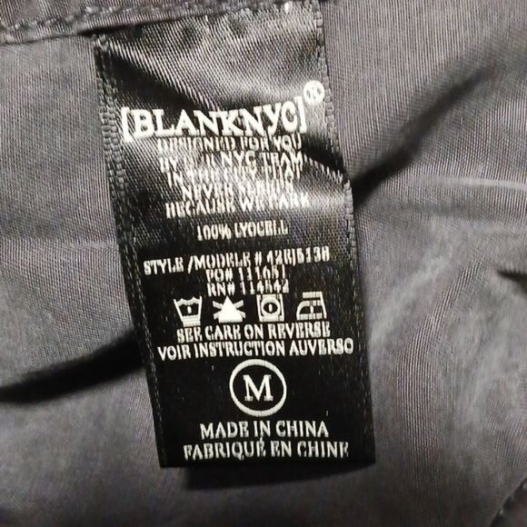 Blank NYC Gray Leopard Print Tencel Moto Jacket - Picture 9 of 9